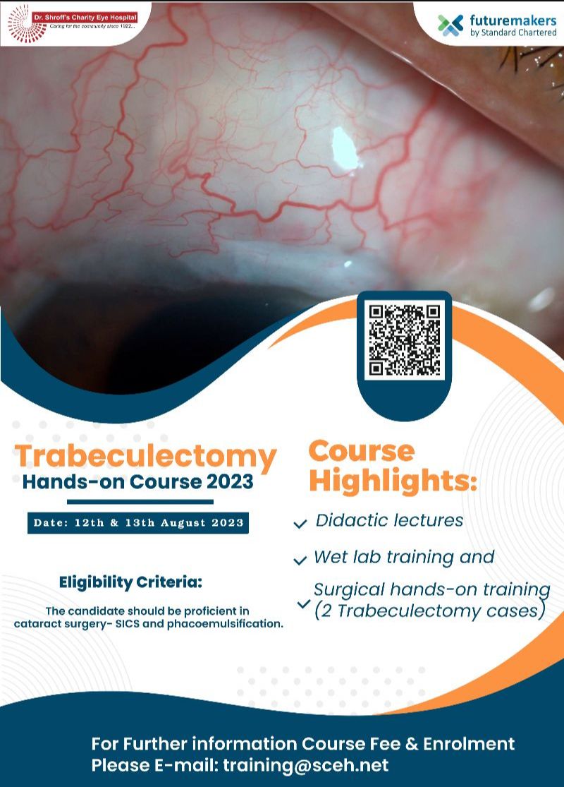 Trabeculectomy hands on course 2023